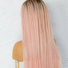 SUGAR Pink Human Hair Lace Front Wig - Milk & Honey Wigs
