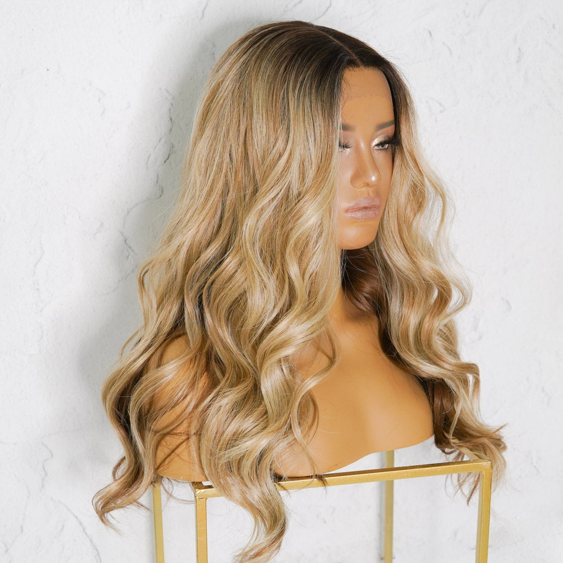 TABITHA Ombre Caramel Lace Front Wig - Milk &amp; Honey Wigs