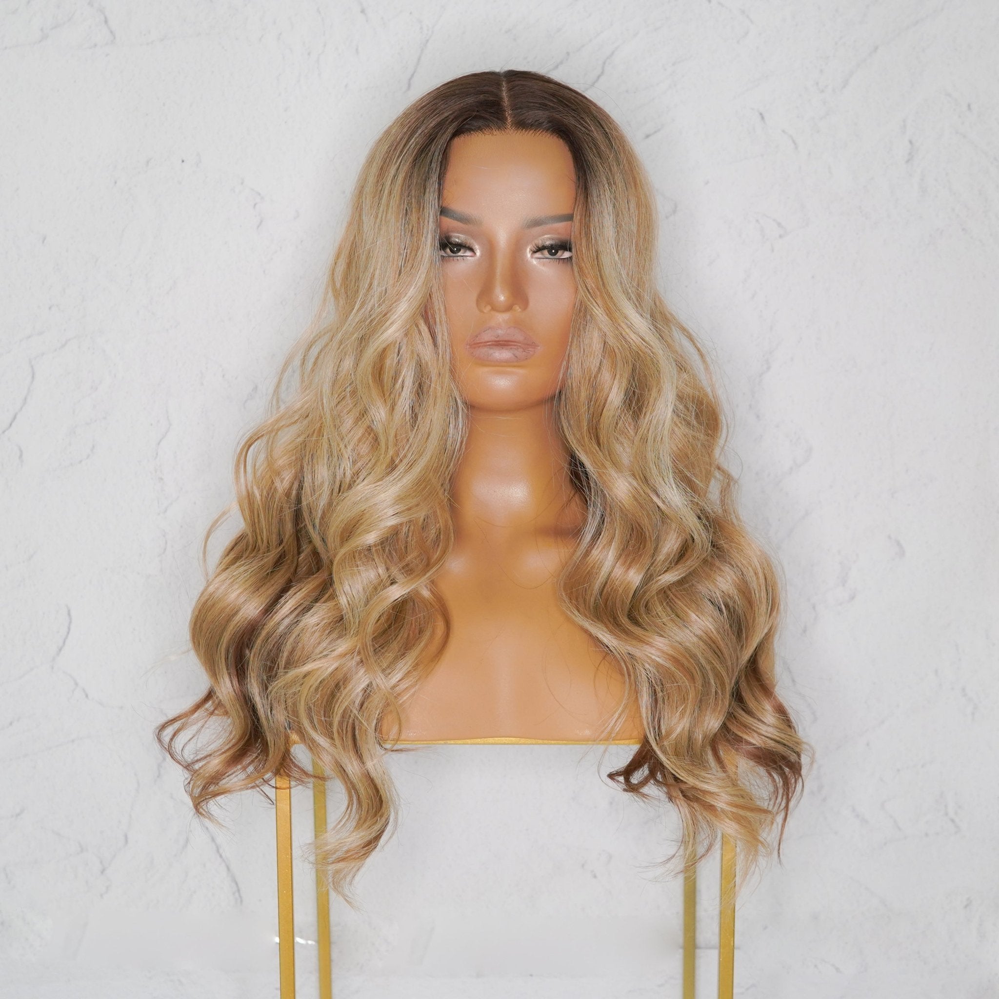 TABITHA Ombre Caramel Lace Front Wig - Milk &amp; Honey Wigs