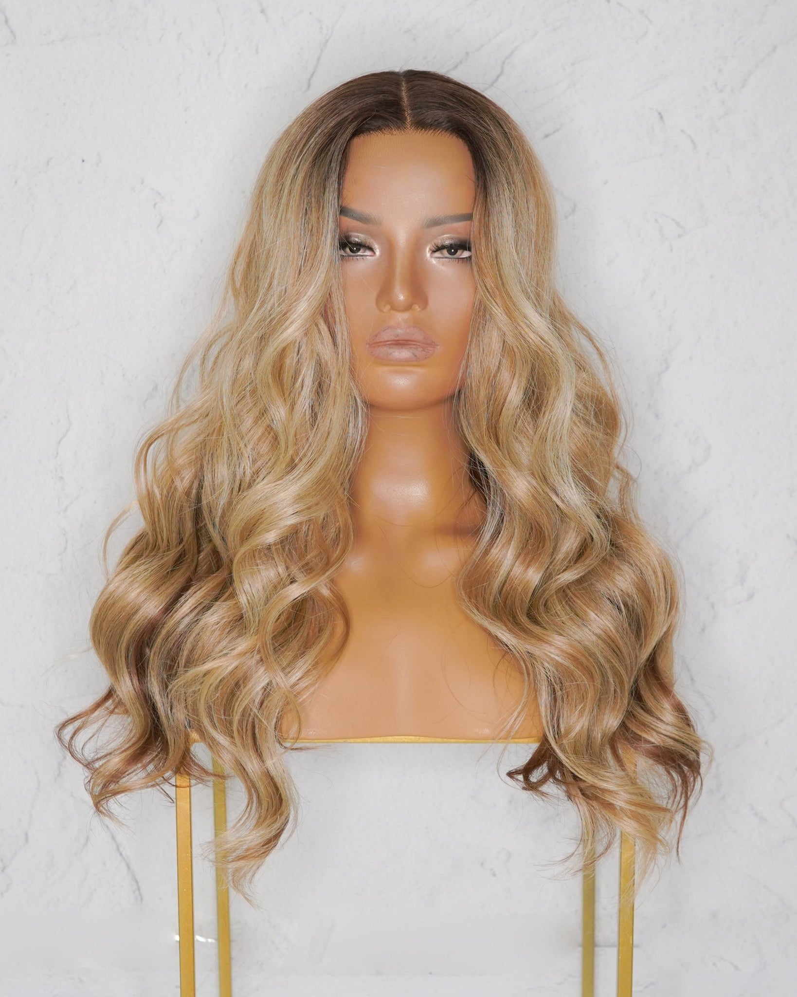 TABITHA Ombre Caramel Lace Front Wig - Milk & Honey