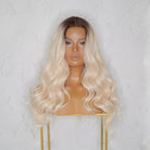 TABITHA Ombre Platinum Lace Front Wig - Milk & Honey Wigs