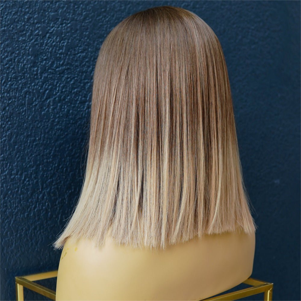 TALLULAH Light Brown Ombre Fringe Wig - Milk &amp; Honey Wigs