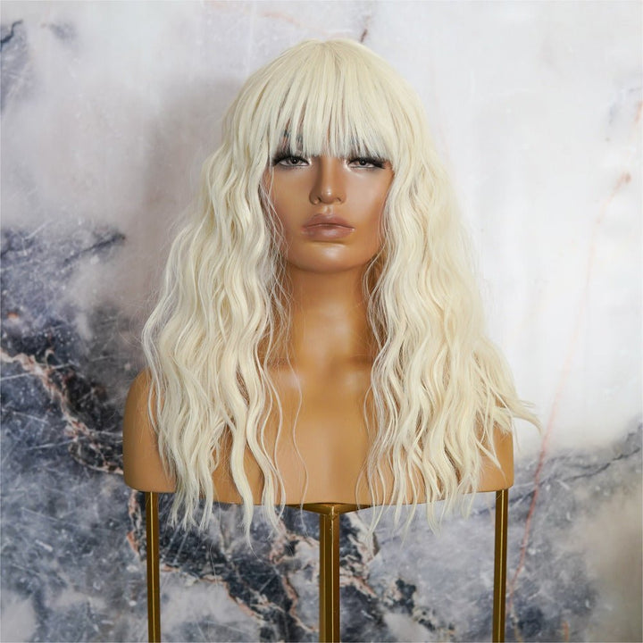 TAMIKA Platinum Fringe Wig - Milk & Honey