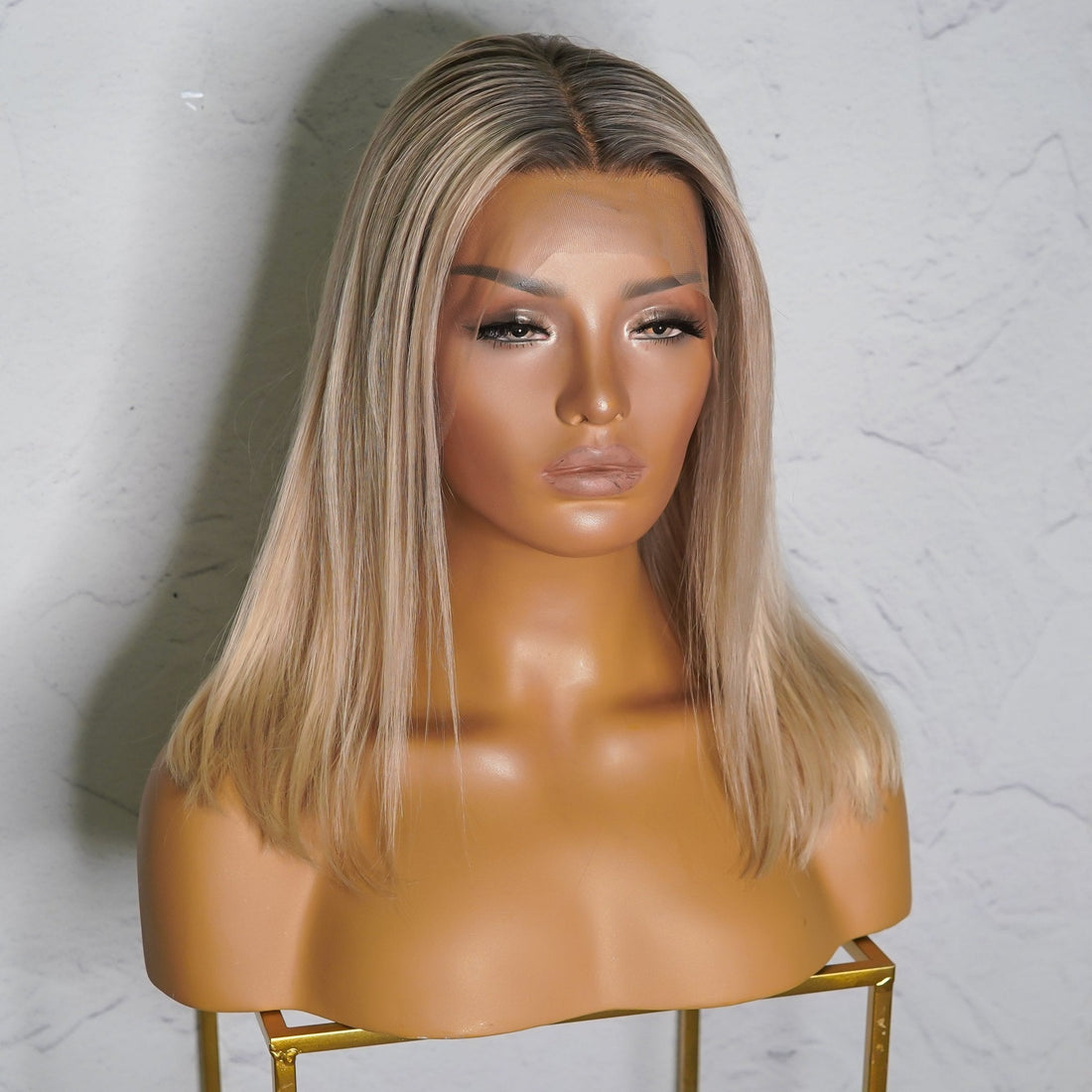 TAMMY Blonde Human Hair Lace Front Wig - Milk &amp; Honey Wigs
