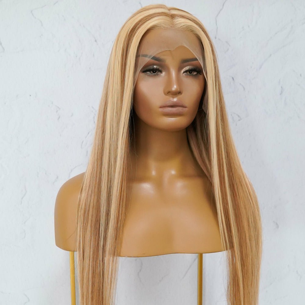 TEANNE Human Hair Lace Front Wig - Milk &amp; Honey Wigs