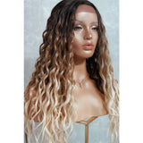 TEGAN Ombre Curly Lace Front Wig - Milk & Honey