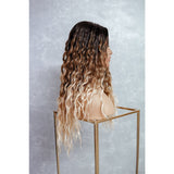 TEGAN Ombre Curly Lace Front Wig - Milk & Honey