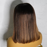 TIARNA Brown Human Hair Lace Front Wig - Milk & Honey Wigs