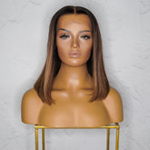 TIARNA Brown Human Hair Lace Front Wig - Milk & Honey Wigs