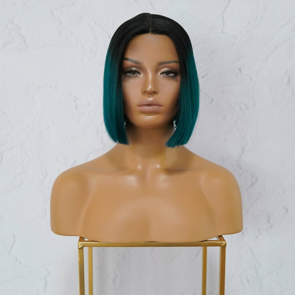 TILLY Ombre Black to Emerald Lace Front Wig | Milk & Honey