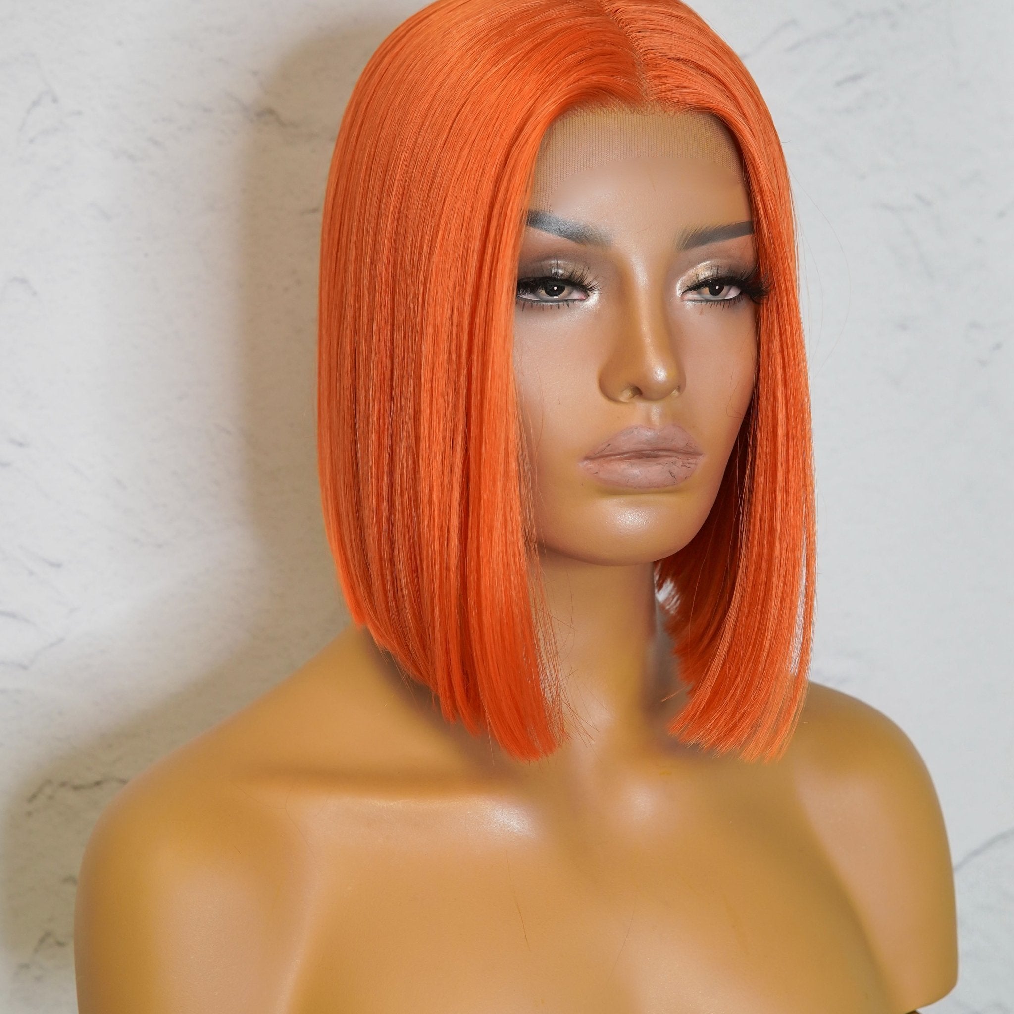 Short orange clearance lace front wig