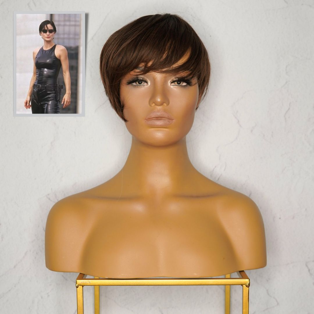 KRIS Dark Brown Fringe Wig Milk Honey