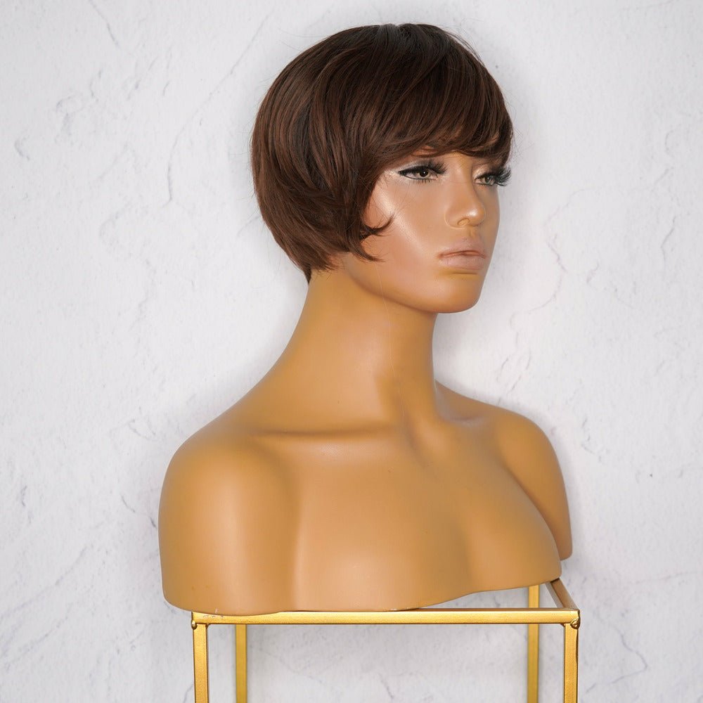 KRIS Dark Brown Fringe Wig Milk Honey