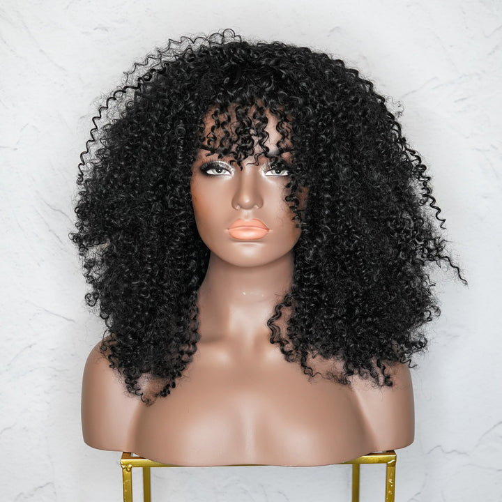 TYRA Black Afro Curl Wig - Milk & Honey