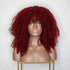 TYRA Burgundy Afro Curl Wig - Milk & Honey Wigs