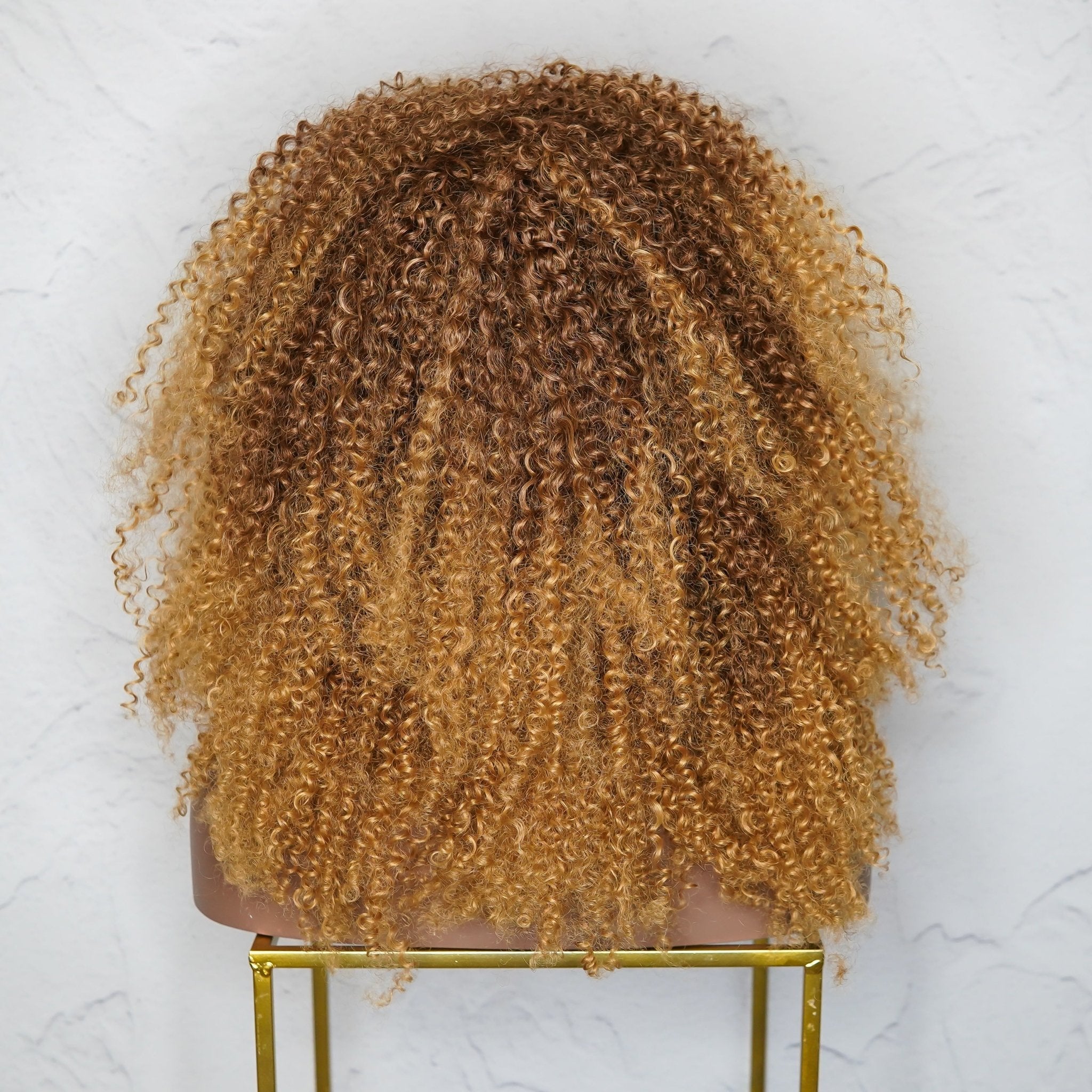 TYRA Caramel Afro Curl Wig - Milk &amp; Honey Wigs