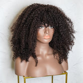 TYRA Dark Brown Afro Curl Wig - Milk & Honey Wigs
