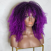 TYRA Purple Afro Curl Wig - Milk & Honey Wigs