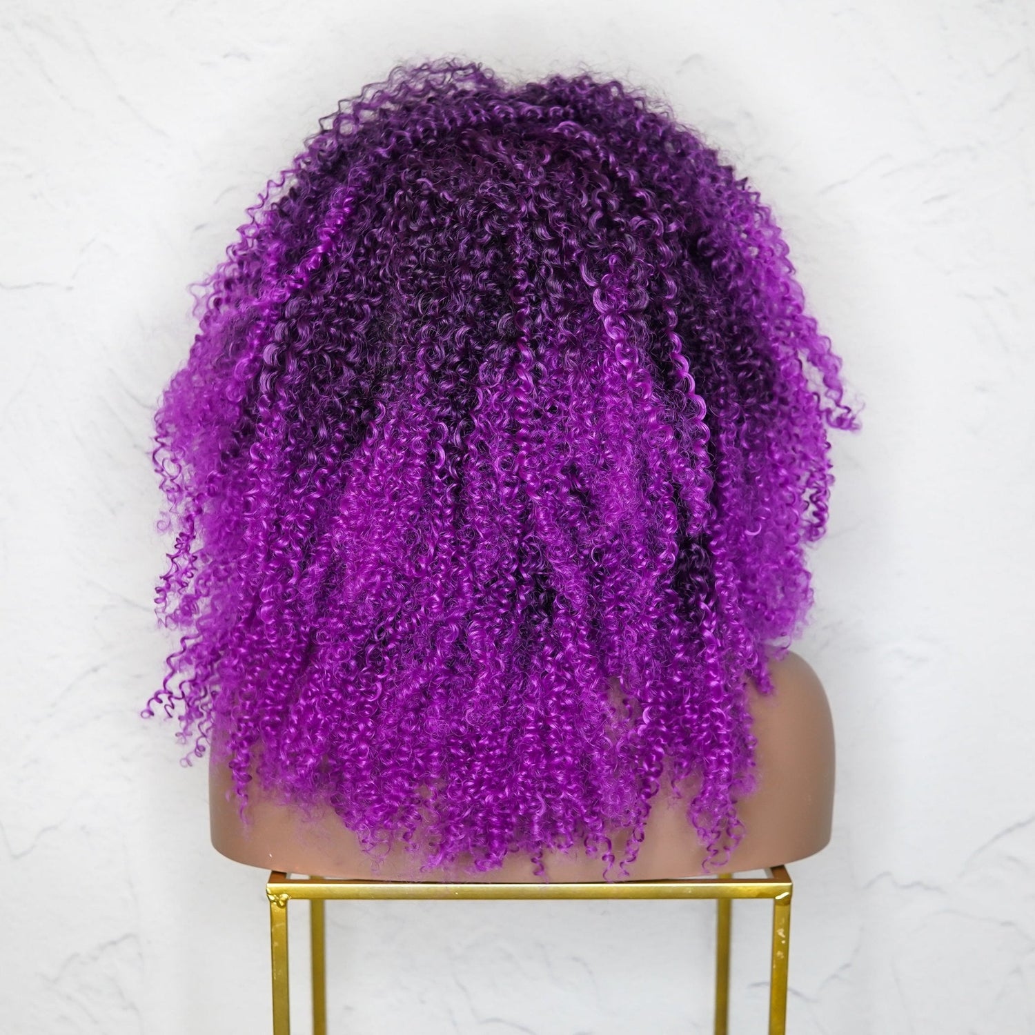 TYRA Purple Afro Curl Wig - Milk &amp; Honey Wigs
