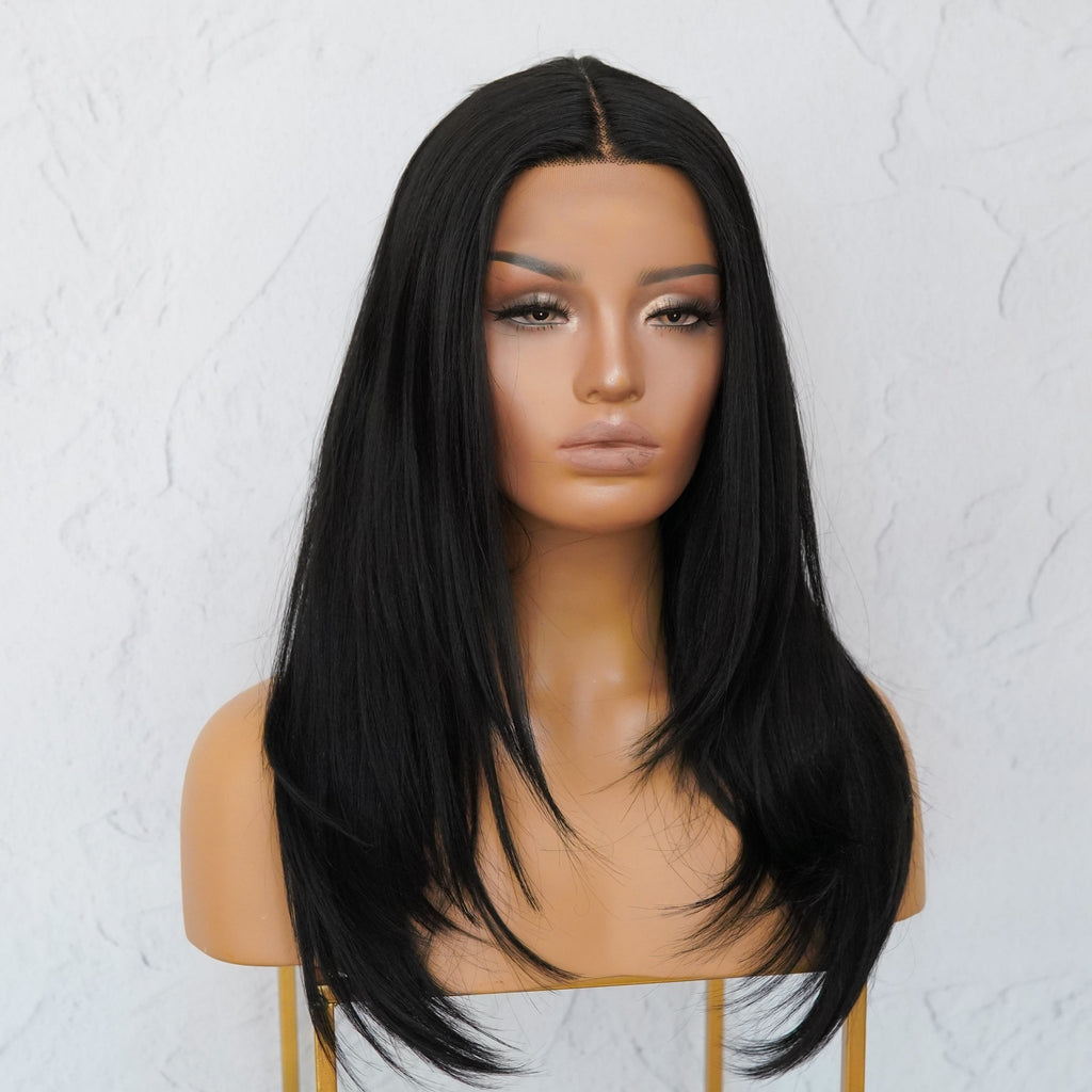 VANESSA Black Lace Front Wig - Milk & Honey