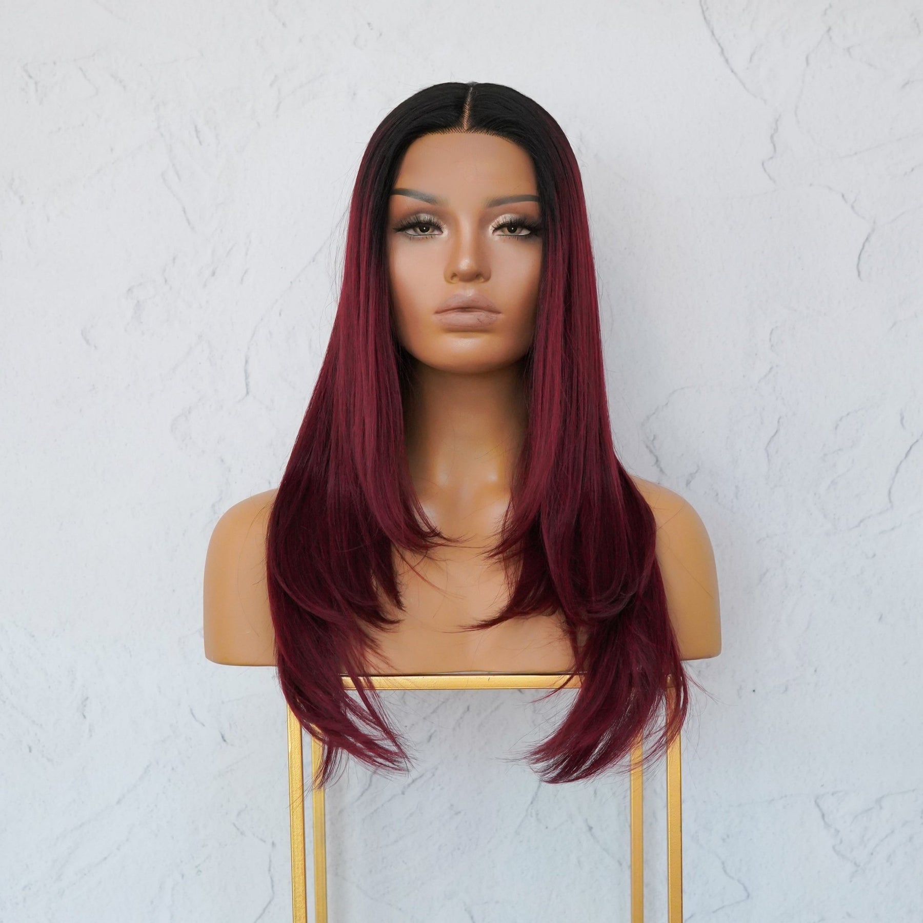 VANESSA Burgundy Lace Front Wig - Milk & Honey