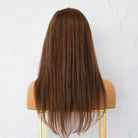 VICTORIA Brown Human Hair Fringe Wig ** READY TO SHIP 16 INCH ** - Milk & Honey
