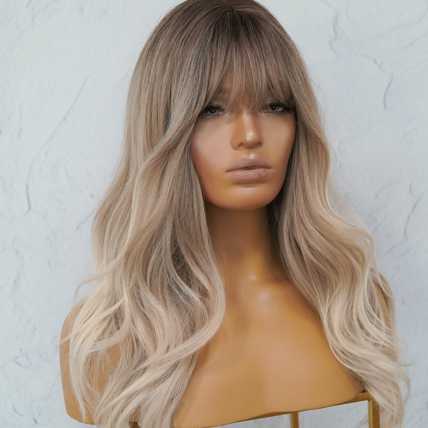 VIVIENE Ombre Fringe Wig - Milk &amp; Honey Wigs
