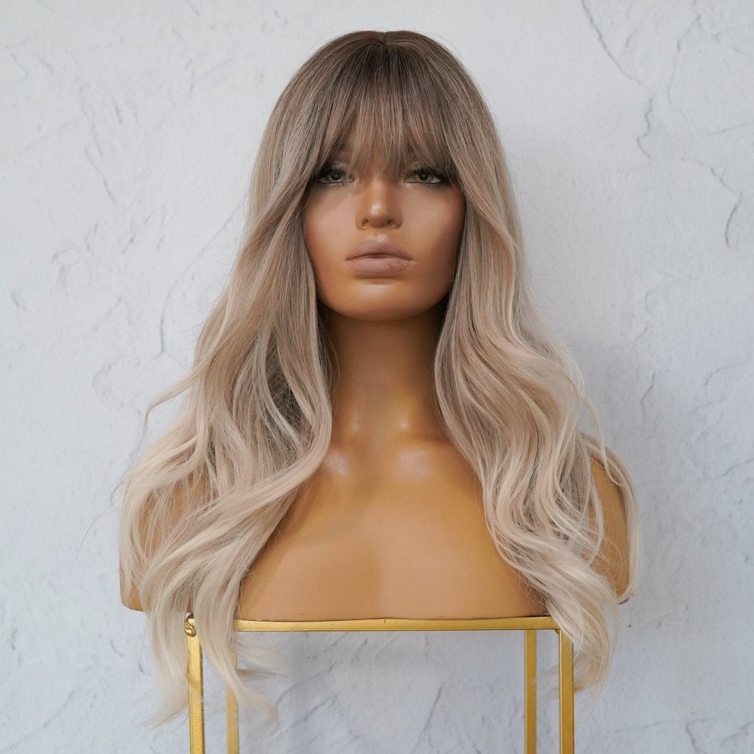 VIVIENE Ombre Fringe Wig - Milk &amp; Honey Wigs
