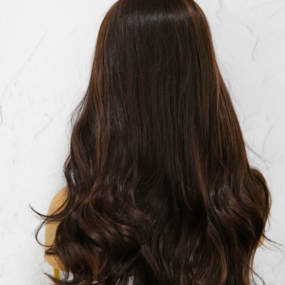 WHITNEY Ombre Brown Lace Front Wig - Milk & Honey
