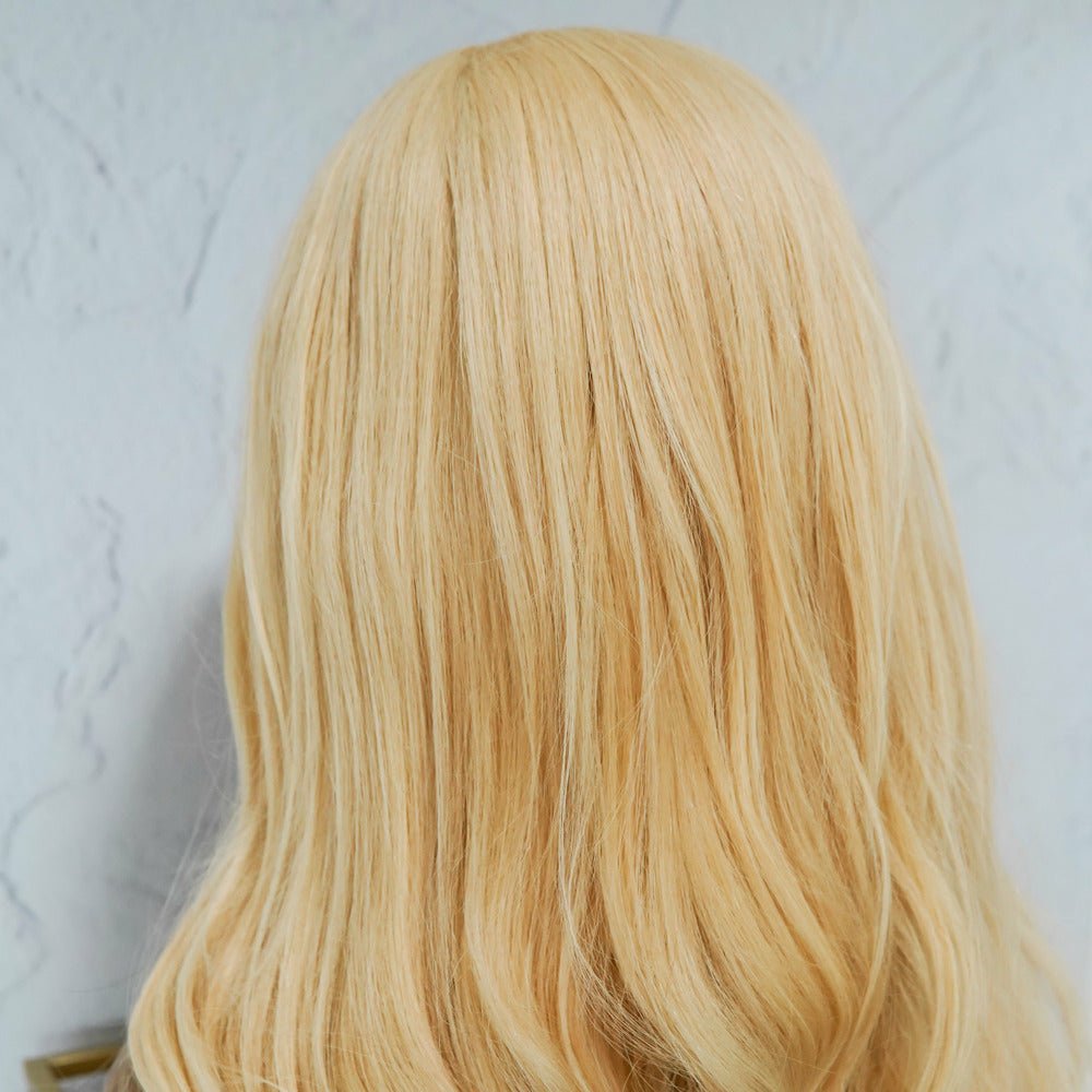 WILLOW Ombre Golden Blonde with Brown Root Human Hair U Part Wig
