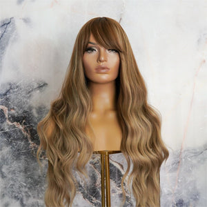 YASMIN Brown Ombre Fringe Wig - Milk & Honey