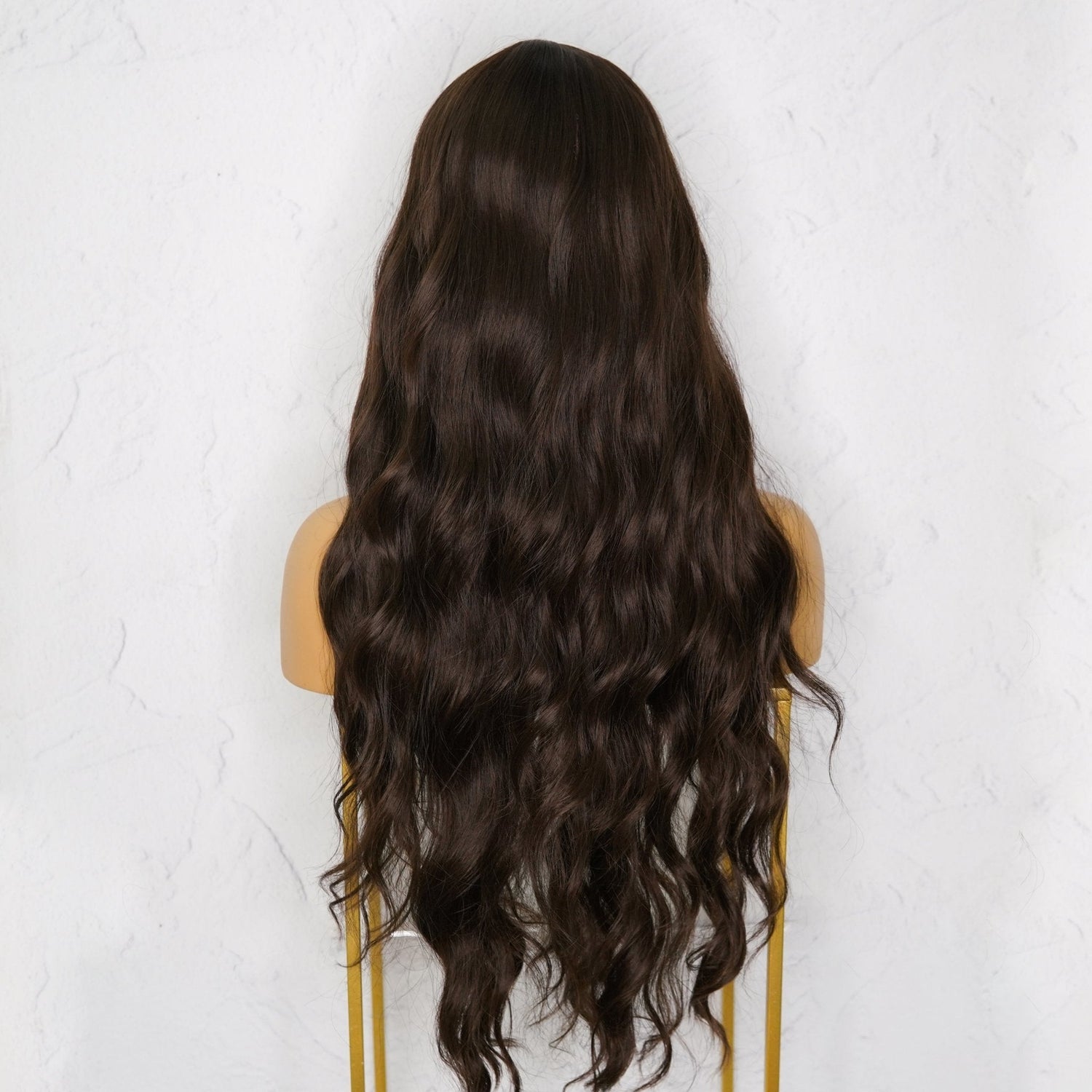 YASMIN Dark Brown Fringe Wig - Milk &amp; Honey Wigs