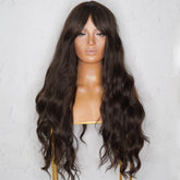 YASMIN Dark Brown Fringe Wig - Milk & Honey Wigs
