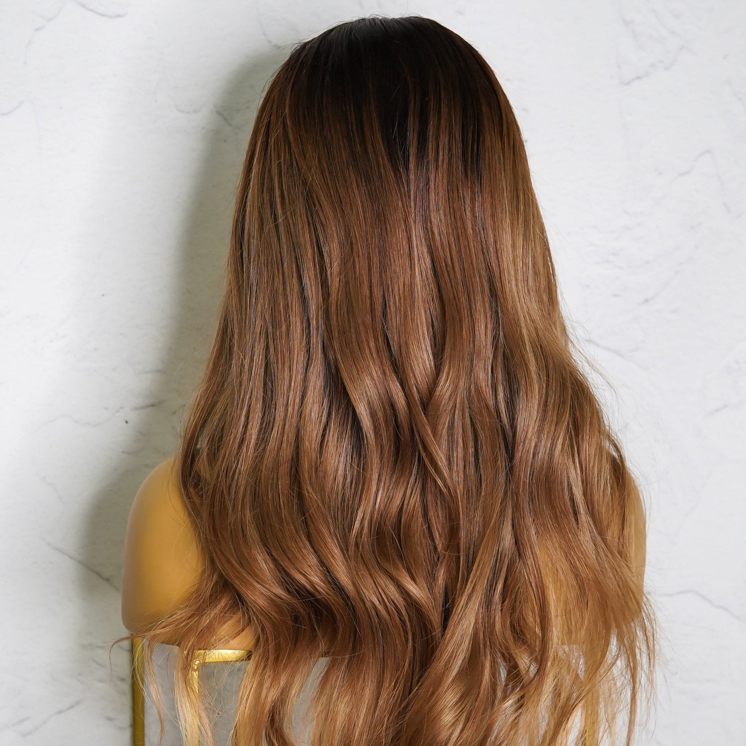 YOLANDA Ombre Human Hair Lace Front Wig - Milk &amp; Honey Wigs